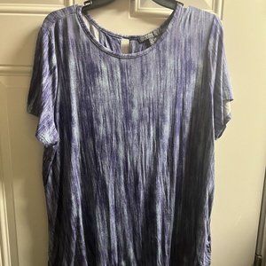 Lisa Rinna Collection Knit Top w/ Back Detail Size 1X A291099